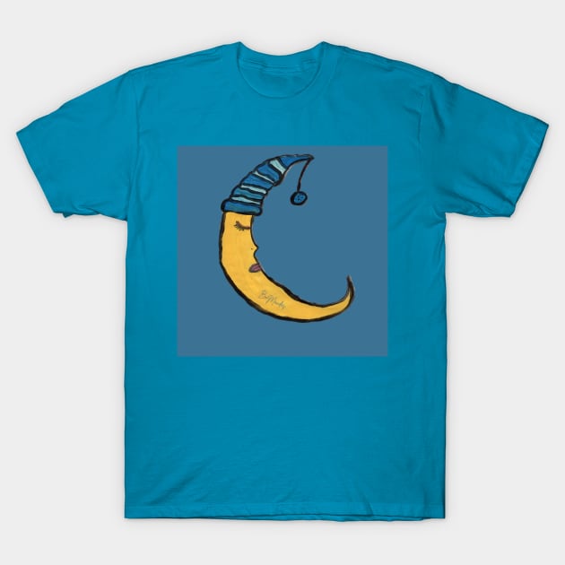 Sleepy blue moon T-Shirt by FilMate